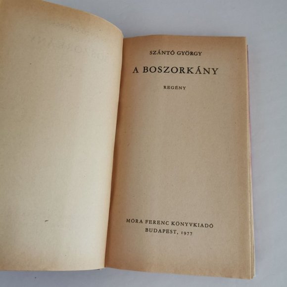 1977 Hungarian Novel György Szántó Bold Cover Art Dust Jacket Vintage Hungary - Picture 6 of 10